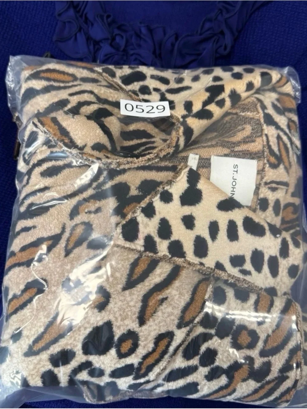 St. John leopard print jacket Size 12